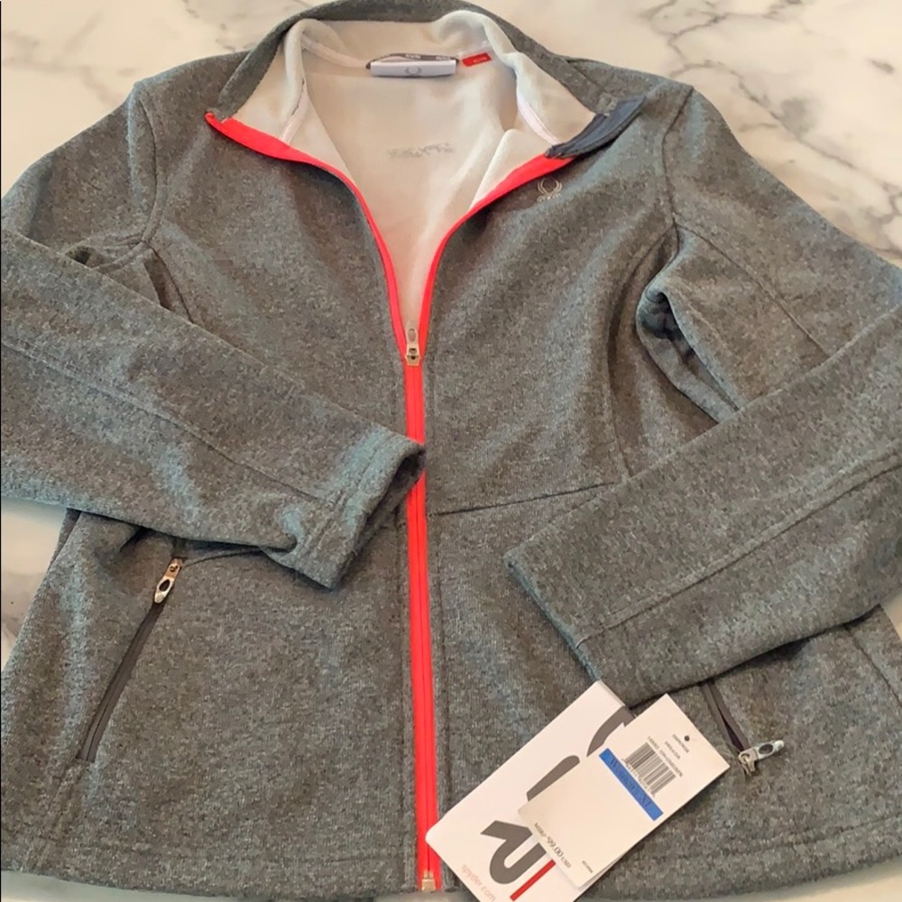NWT women’s SPYDER Fleece zip up jacket Sz XL